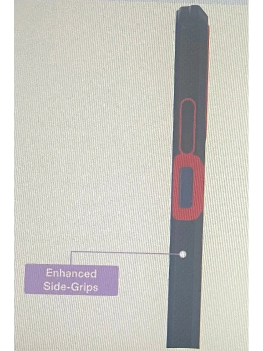 Onn Slim Rugged Case for Samsung moto g (2025) Red/Black